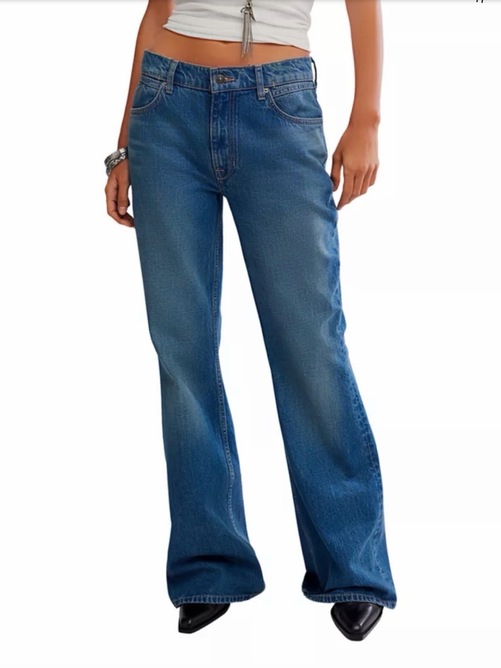 Free People West Coast Relaxed Jeans
